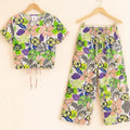 Multi Floral Flower Half Sleeve Selati Skate Fish Girls ( R-290 )