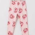 Heart Print Baby Pink Tight Girls (R-317)
