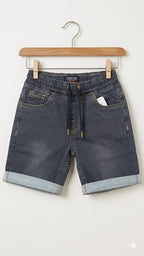 Dark Gray Denim Shorts Boys