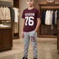 Fashion 76 Mahroon Trouser Shirt Boys