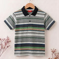 Sunset Striper Oatmeal Collar T-Shirt Boys