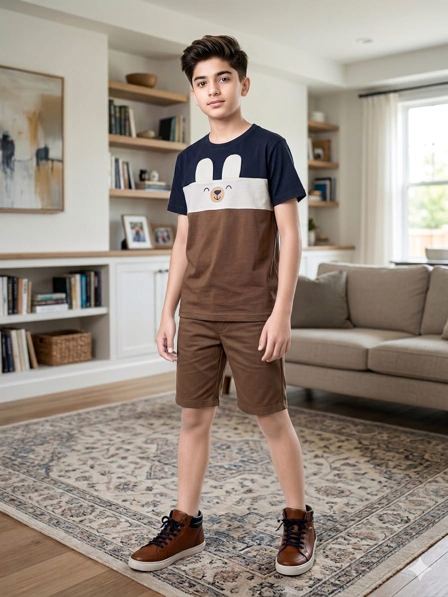 Bear Smile Navy Penal Brown Nicker Suit Boys ( R421,429 )