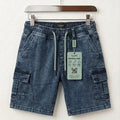 6 Pocket Washed Charcoal Grey Denim Shorts Boys
