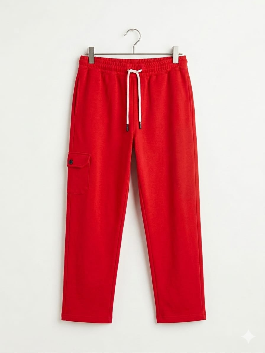 Side Pocket Red Trouser Boys