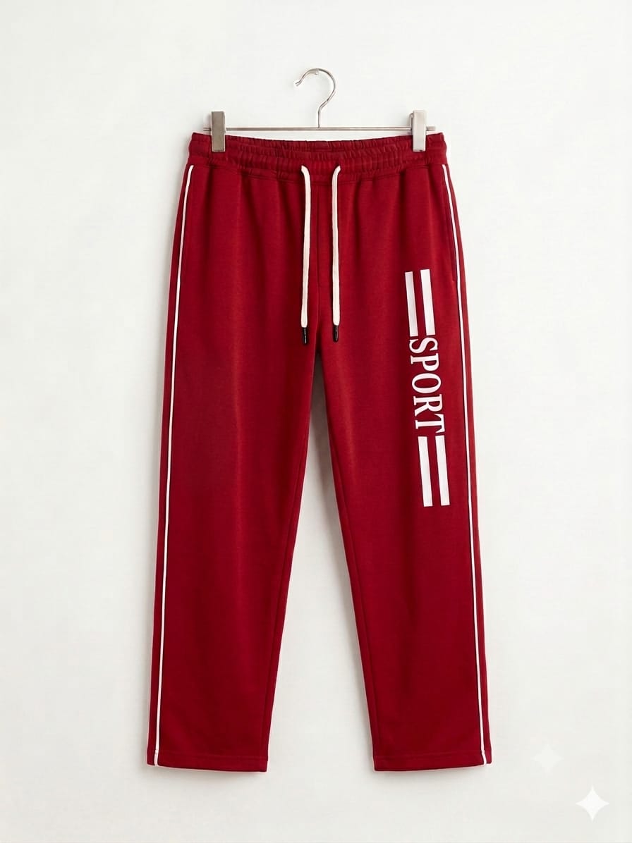 Sport  Print Red Trouser Boys