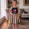 Cute Berry Black Skirt Suit Girls (R-522)