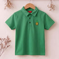 Pineapple Logo Green Collar Polo Boys