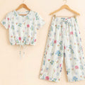 Butterfly Print HS Off White Skate Fish- Girls (R-505)