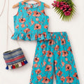 Carrot Flower Sleeveless Sky Pairs Girls (R-243)