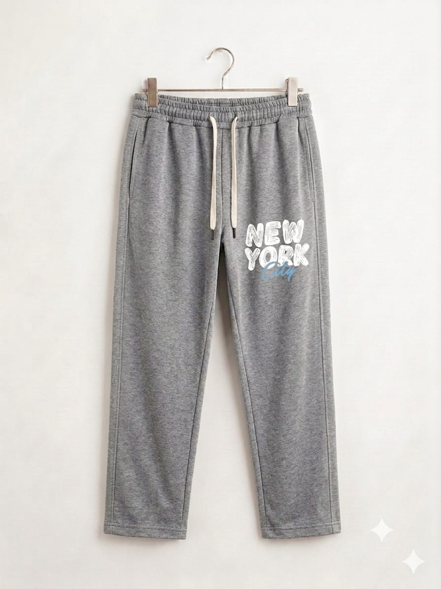 New York Print Charcoal Trouser Boys