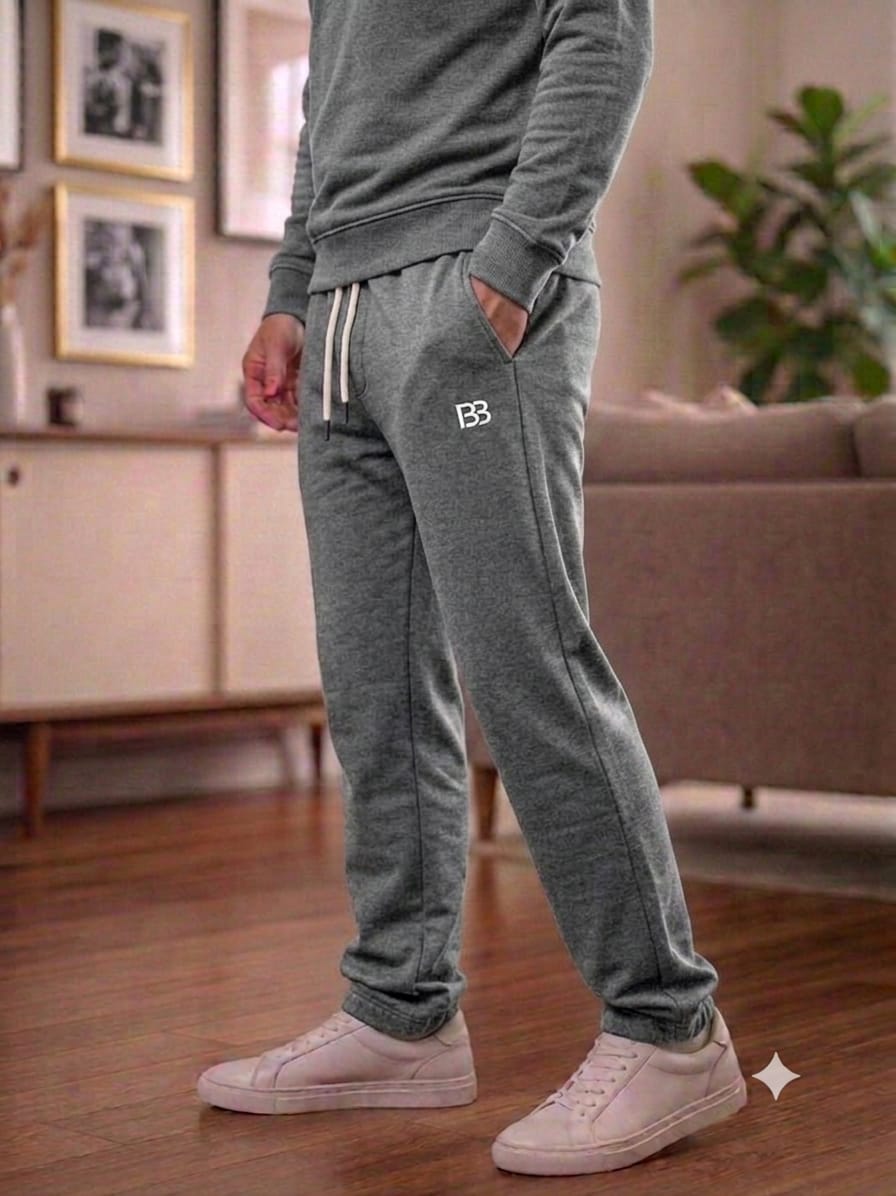 Simple Charcoal Trouser For Men's