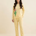 Tulip Flower Mustred Trouser Shirt For Women's