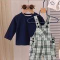 Rabbit Print Black Shirt & Pista Romper