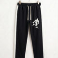 Baseball Print Black Trouser Boys