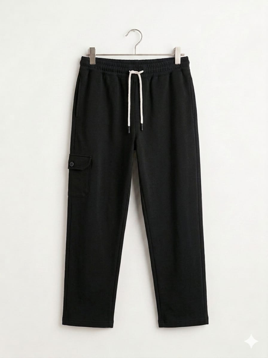 Side Pocket Black Trouser Boys