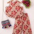 Red Blossom Sleeveless Skin Pair- Girls (R-137)