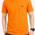 Simple Orange T-Shirt Men's ( R-404 )