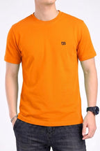Simple Orange T-Shirt Men's ( R-404 )