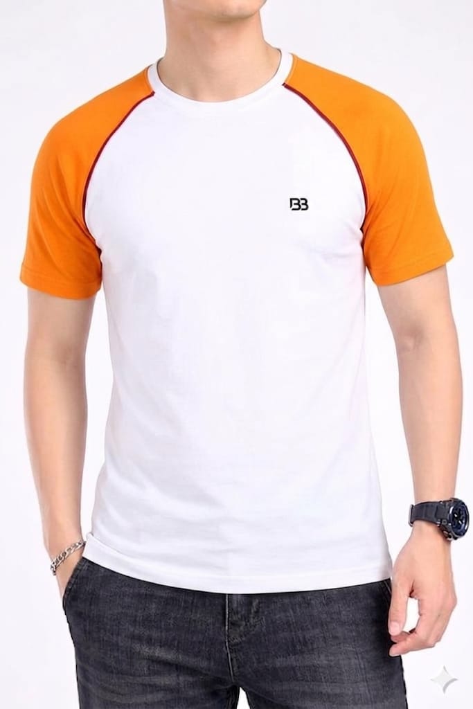 Yellow Arms White Shirt- Mens