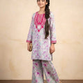 Front Embroidery Light Mint Green 2Pcs Suit Girl ( R-3 )