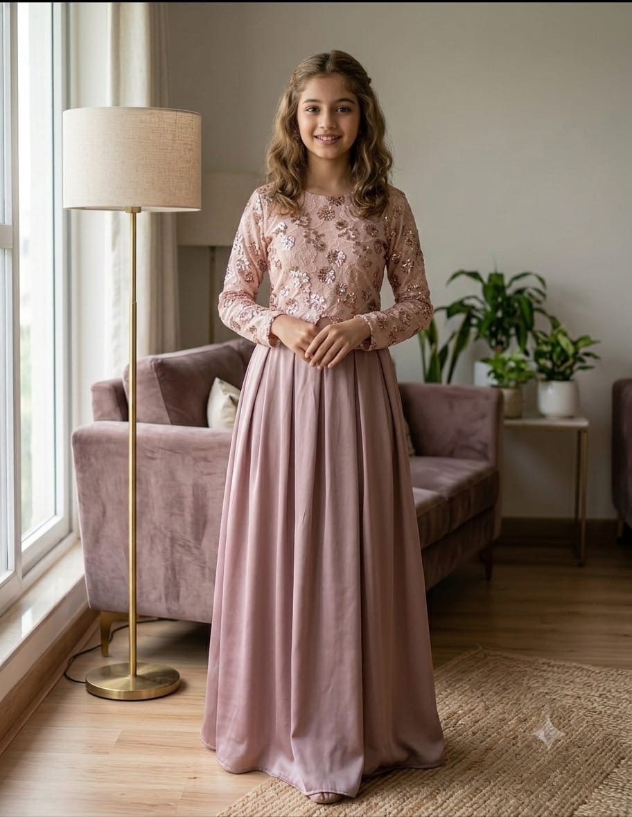 Fancy Chocalete Lehnga Suit – Girls
