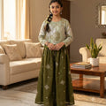 Fancy Olive  Lehenga Suit – Girls