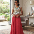 Fancy Red Lehnga Suit – Girls