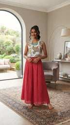 Fancy Red Lehnga Suit – Girls