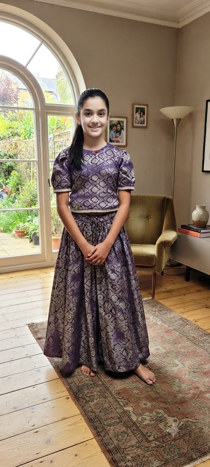 Fancy Falsa Lehnga Suit – Girls