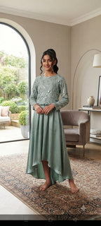 Fancy Pista Lehnga Suit – Girls