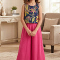 Fancy Baby Pink & Navy Lehnga Suit – Girls