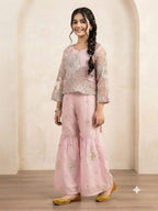 Fancy Baby Pink Gharara Suit – Girls