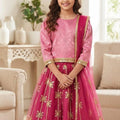 Fancy Baby Pink Lehnga Suit – Girls