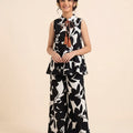 Black & White Print White Angrakha Style Pairs Girls
