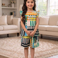 Multi Shade White Frock & Short Girls ( R-334N ) R-N