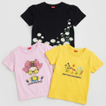 ( Short-Length ) Girls' 3 Random T-Shirts