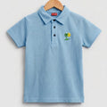 Tree Sun Logo Sky Collar Polo Boys ( R-531 )