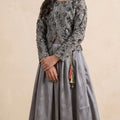 Fancy  Gray Lehenga Suit – Girls