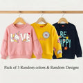 Pack of 3 Casual Sweatshirts for Girls