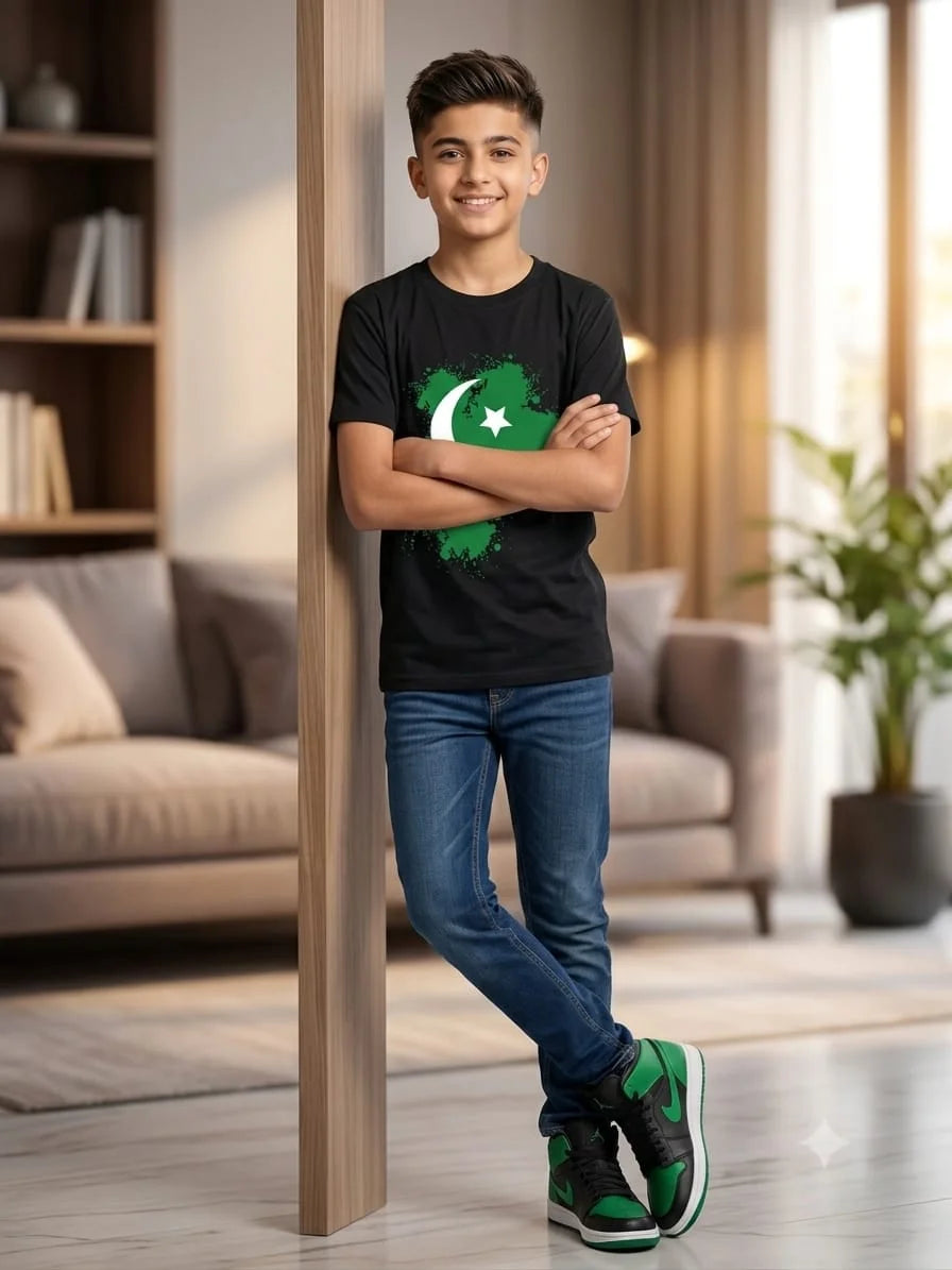 Independence Black T-Shirt Boys