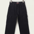 6 Pocket Black Wide Leg Jeans Boys & Girls