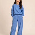 Dots Print Full Sleeve Sky Baggy Trouser Shirt Girls ( R-492 N)