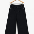 Simple Black Wide Leg Jeans Boys & Girls ( R-499 N )
