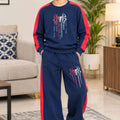 Spider Graphic Navy Blue Co-ord Tracksuit Set R-213