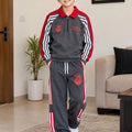 39 Champion Dynamic Charcoal Baggy Tracksuit  For Boys R-277