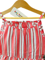 White & Carrot Line Skirt Suit Girls ( R-288 )