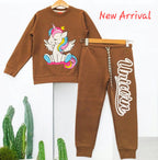 Unicorn Brown Track-suit Girls (1)