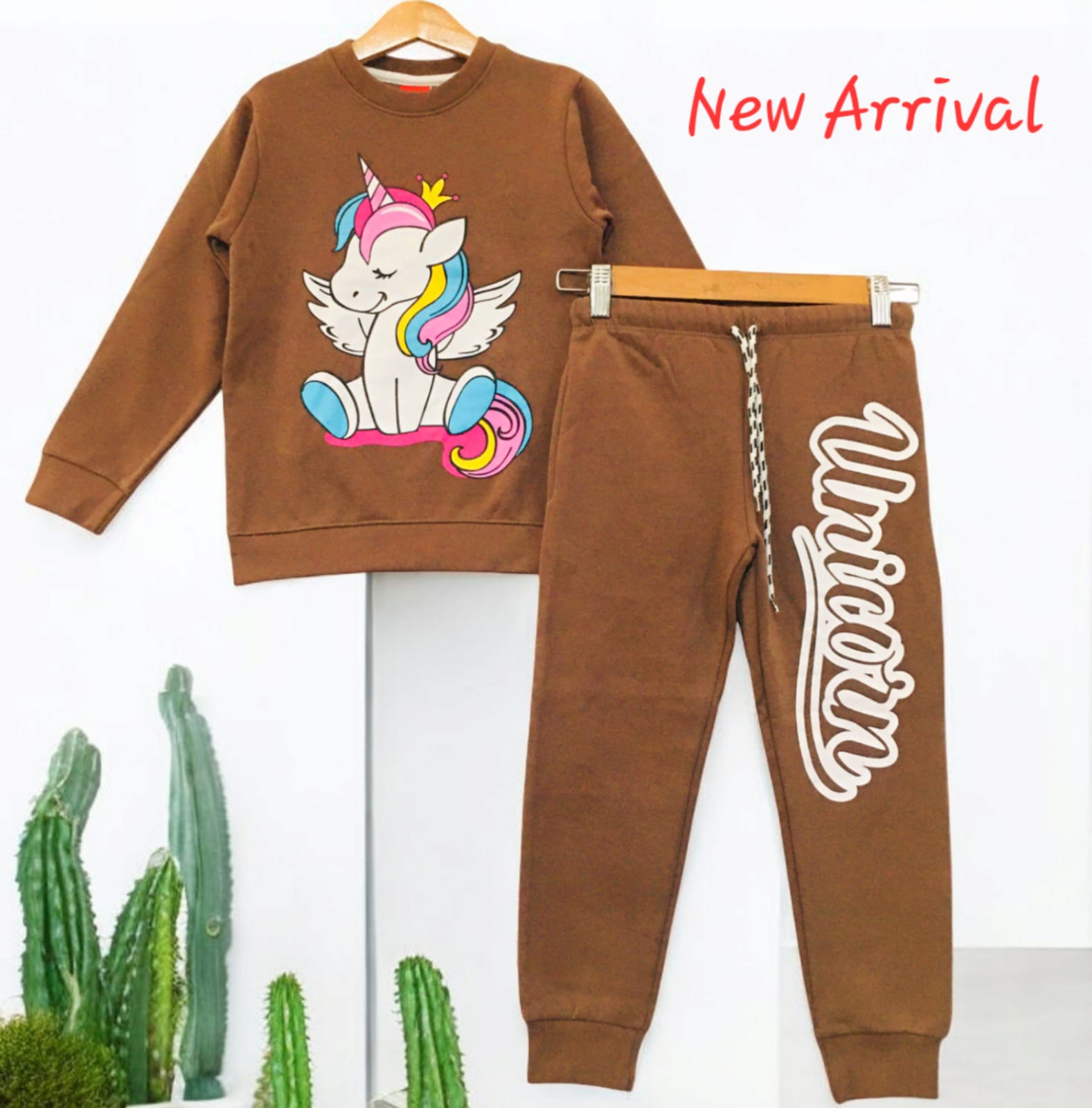Unicorn Brown Track-suit Girls (1)