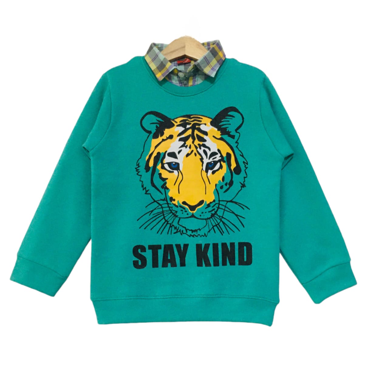 Stay Kind C-Green Double Shirt Boys (1)