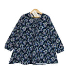 Floral Design Navy Girl Top Girls ( R-25 )
